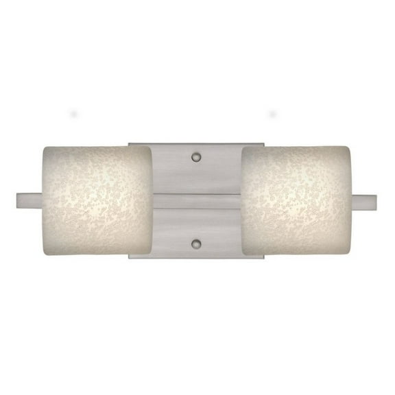 Paolo 2 - Light Satin Nickel/Silver - LED Brass And Steel Wall Sconce