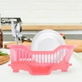 thumbnail image 3 of Dish Drying Rack for Kitchen Counter - Large Dish Rack with Drainboard, Rustproof Dish Drainer with Utensil Holder for Sink Plastic Bowl Rack for Storage Single Layer Bowl Rack, 3 of 9