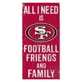thumbnail image 1 of Fan Creations NFL All I Need Is Football Family and Friends Sign Wall Art, 1 of 2