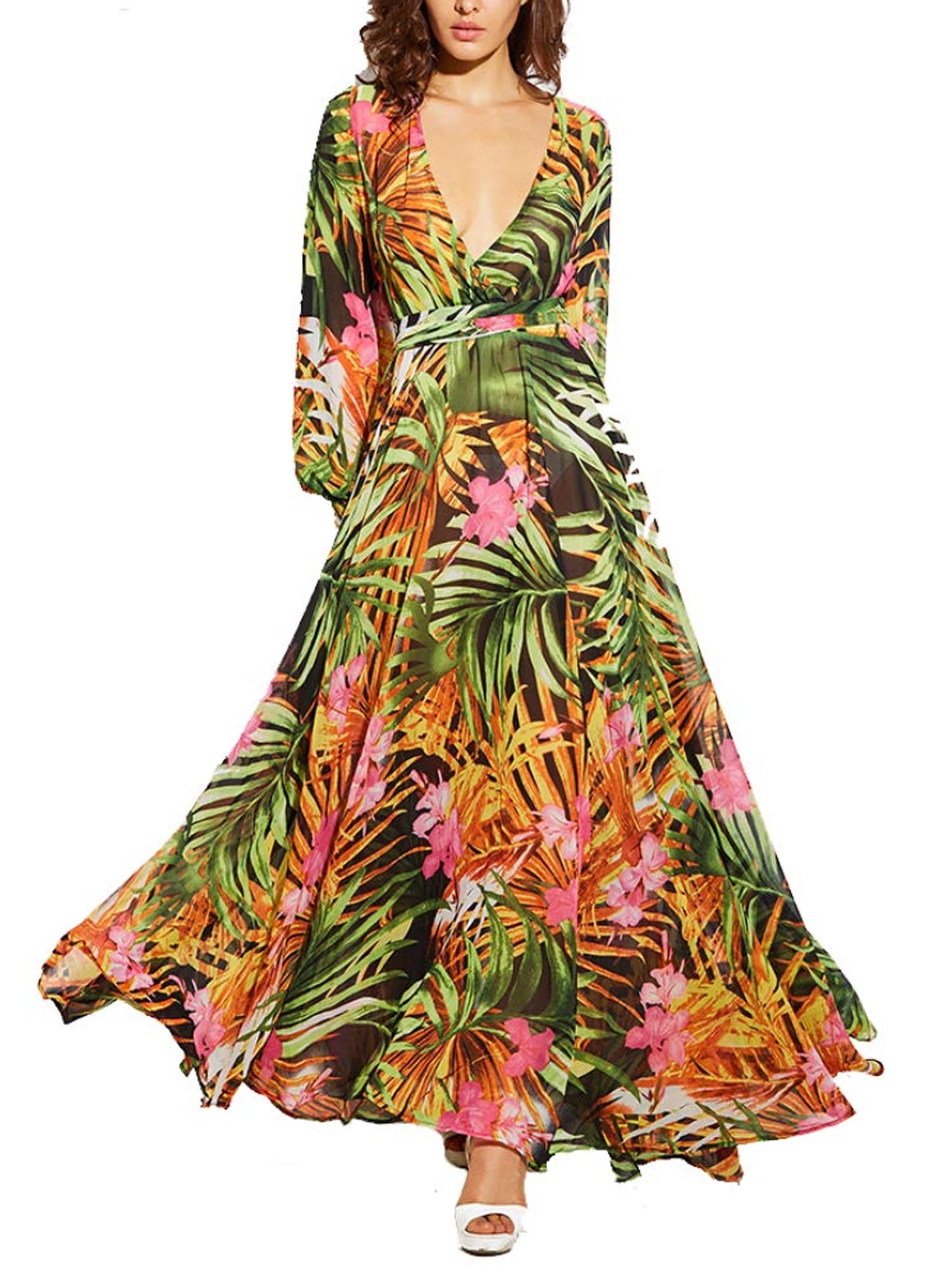 Loose Dresses Beach Dress - Walmart 