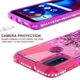 thumbnail image 5 of Liquid Quicksand Glitter Phone Case for Moto G Play 2023/G Pure / Moto G Power 2022 Case for Girls Women Clear Phone Case Cover - Hot Pink/Purple, 5 of 5