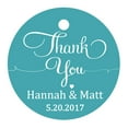 thumbnail image 1 of 100 Pcs Papier Cadeau Rond Personnalisé Merci à Suspendre Tags Cadeaux de Mariage Personnalisés Tags, 1 of 1