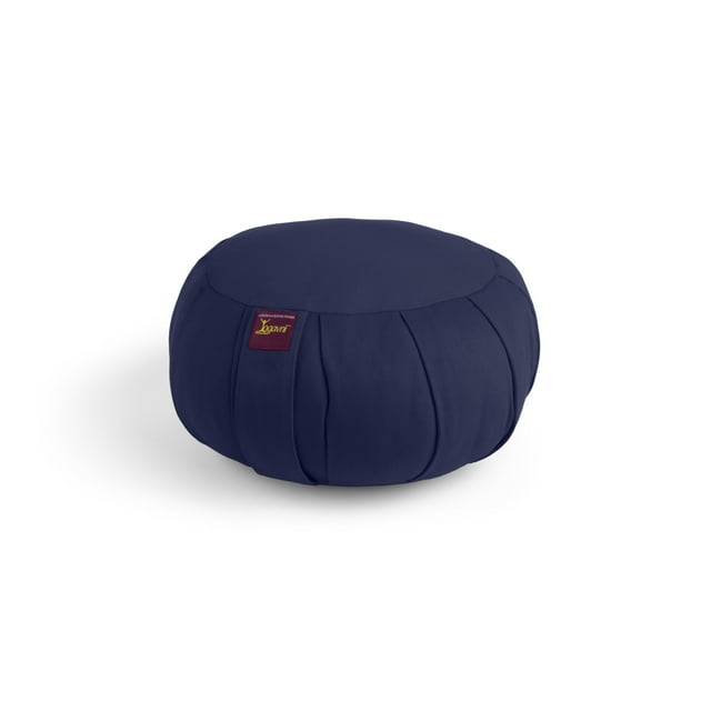 Zafu Coussin - Rond Rempli de Sarrasin - 1 Pce - Yogavni (Bleu)