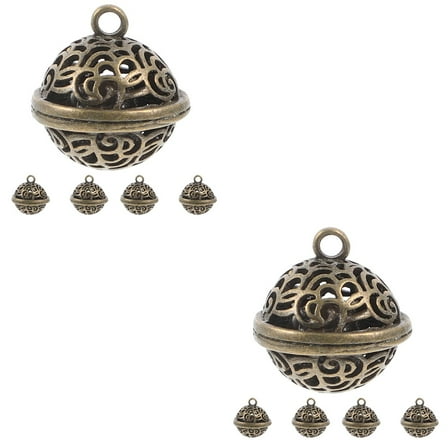 10 Pcs  DIY Bells Vintage Bells Crafts Making Jewelry Bells for Pet Christmas Festival Decoration