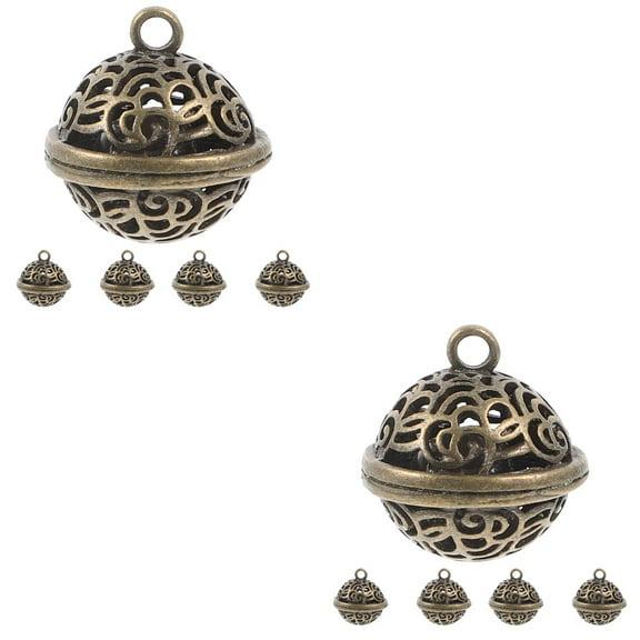 10 Pcs DIY Bells Vintage Bells Crafts Making Jewelry Bells for Pet Christmas Festival Decoration