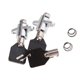 thumbnail image 1 of Kit de Llave Y Cromado para Alforjas para Touring FLTR FLHT FLHR 1993-13 Sunnimix Llave de bloqueo de la alforja, 1 of 5