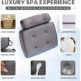 thumbnail image 4 of Almohada de baño SunSerenity Luxury para bañera con vela y lufa gris, 4 of 6