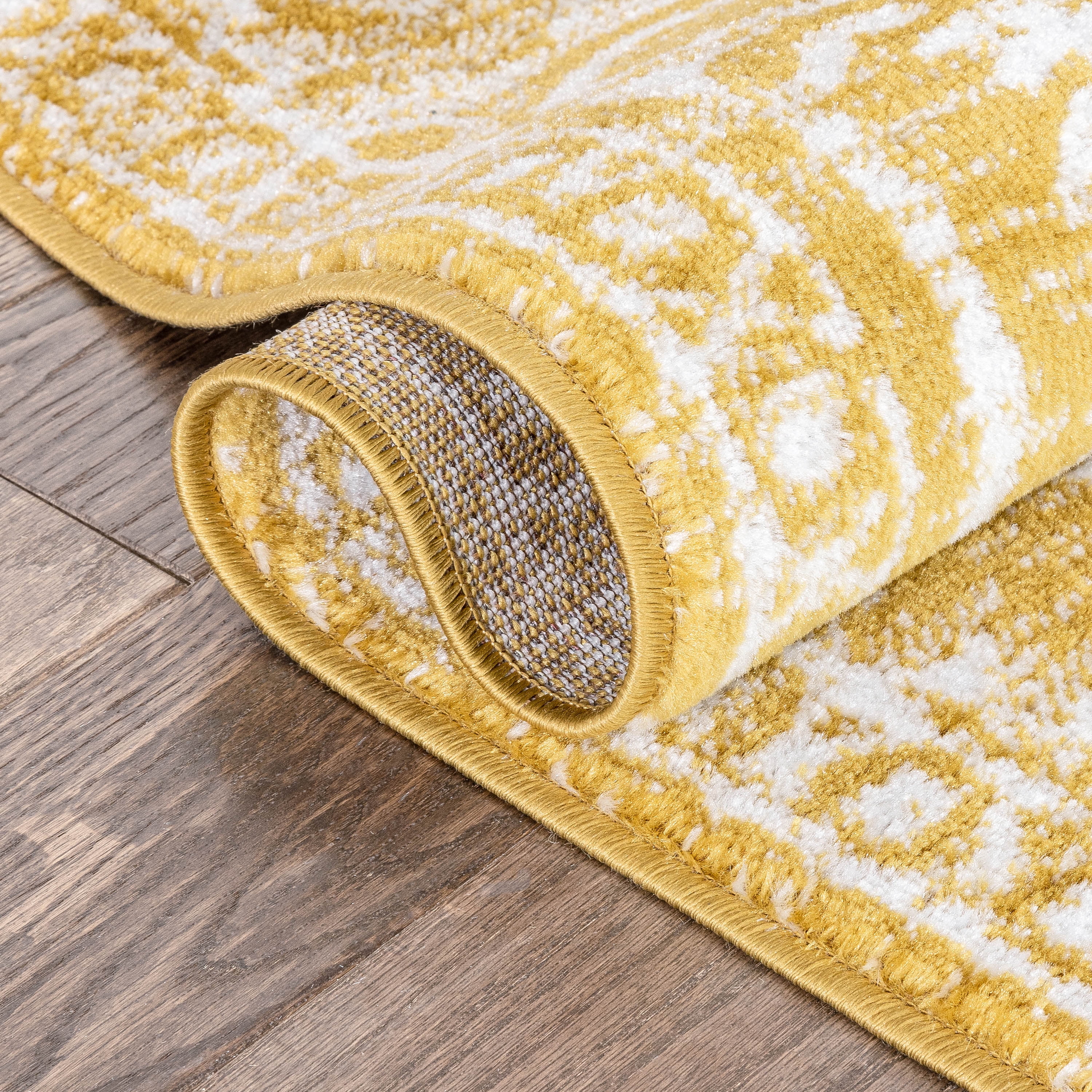 Well Woven Dazzle Disa Vintage Oriental Medallion Gold 7'10" x 9'10" Area Rug