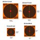 thumbnail image 2 of Destino De Entrenamiento Contra Salpicaduras De 8 Pulgadas Papel De Destino De Pistola De Tiro Fluorescente Preciso Papel De Destino De Tiro Duradero Con 10 Piezas Para Entrenamiento Yuarrent OD010315-03, 2 of 6