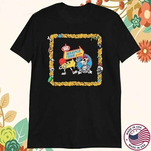 RARE Van Warped Tour 2025 30 Years Anniversary Mascot T-Shirt, Gift for Fan Shirt.