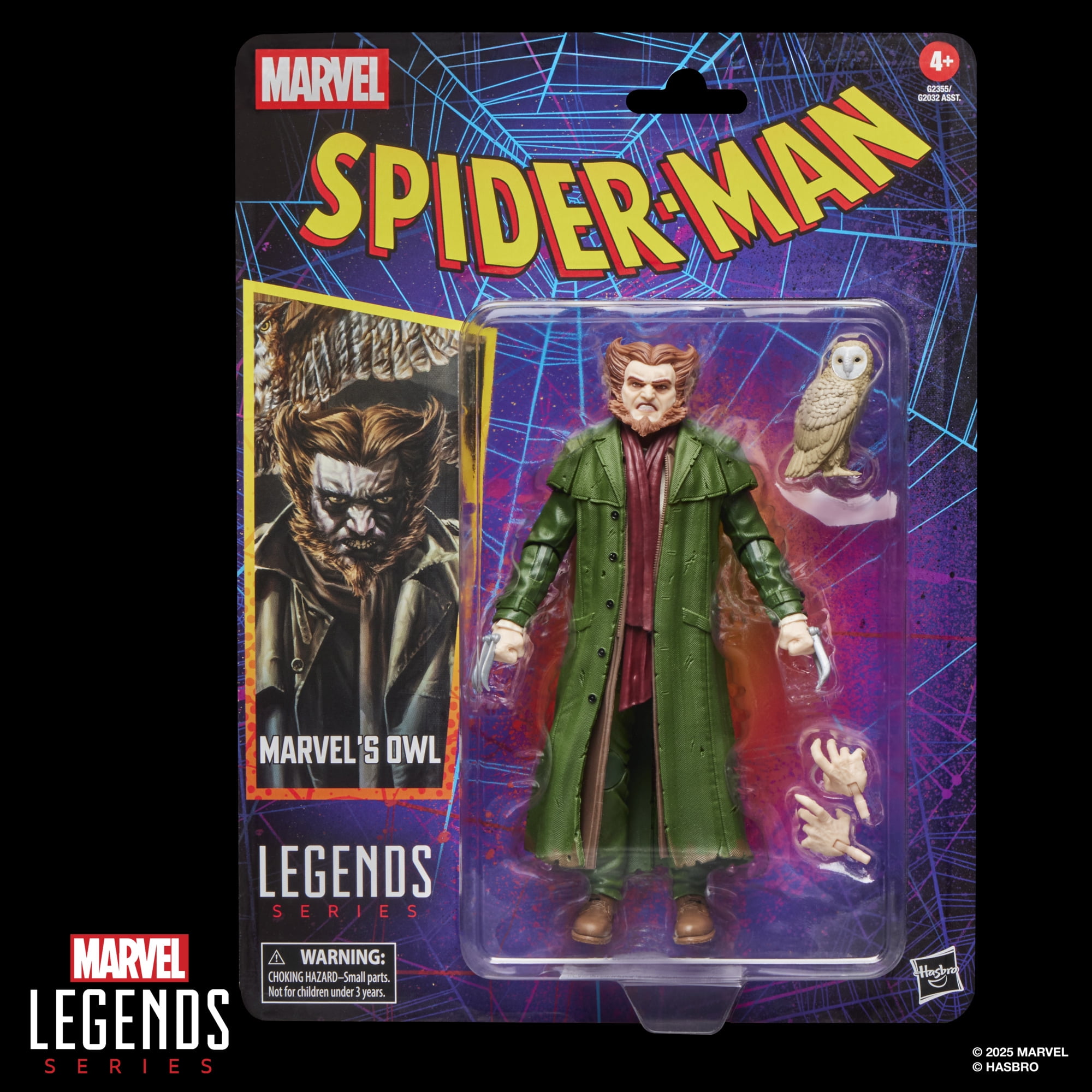 Marvel Legends Series Marvel’s Owl Retro Cardback Spider-Man Comics Action Figure