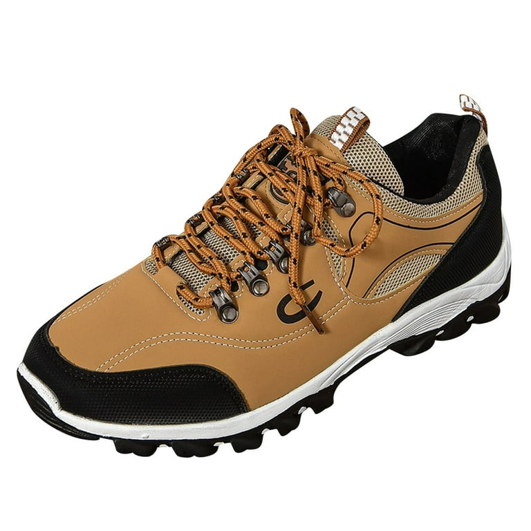 CAICJ98 Mens Sneakers Lightweight Leather Casual Shoes Comfortable