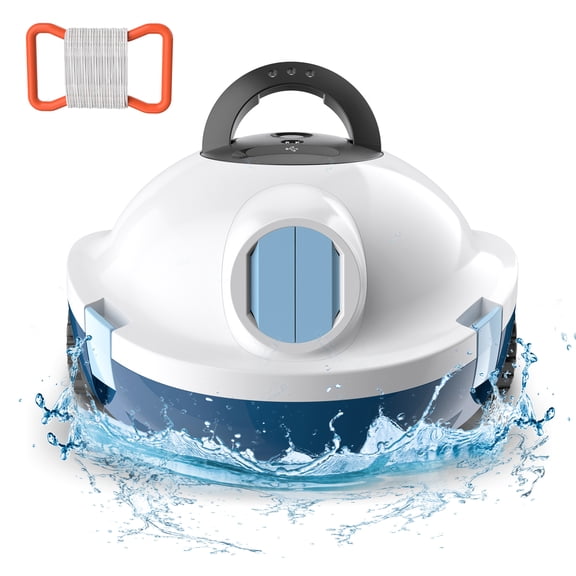 Limpiador Robótico Inalámbrico INSE Y10 - Aspiradora Automática, 90 Min Autonomía, Autoestacionamiento, Ideal para Piscinas Planas hasta 1100 Pies²