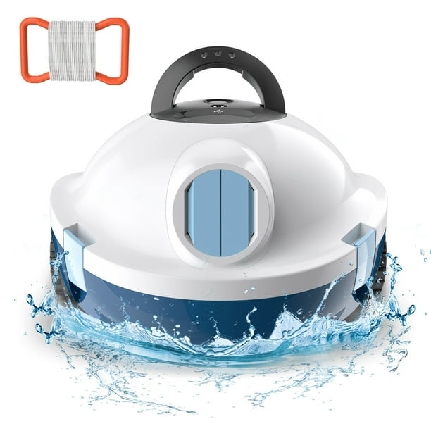 Limpiador Robótico Inalámbrico INSE Y10 - Aspiradora Automática, 90 Min Autonomía, Autoestacionamiento, Ideal para Piscinas Planas hasta 1100 Pies²