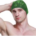 thumbnail image 3 of FYBTO Swimming Cap Shamrock Irish Clover St. Patrick's Day Unisex Adult FYBTO Polyester, 3 of 4