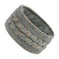 thumbnail image 4 of Diadema de punto, diadema de punto, calentador de orejas, turbante para la cabeza, gorro cálido para la cabeza Gris claro, 4 of 9