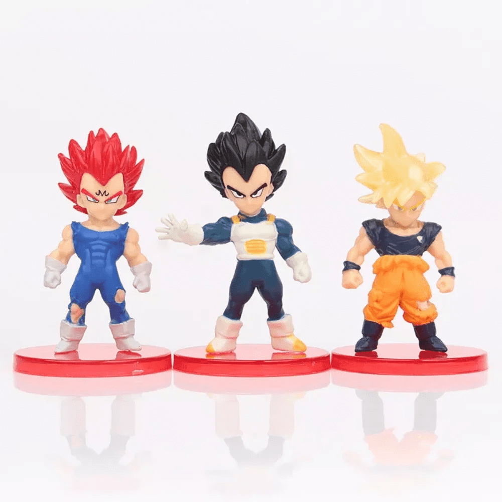 Anime Character Action Figure Set – 21 Piece Collection, Mini Figures with Display Stands, Detailed Design for Play or Display