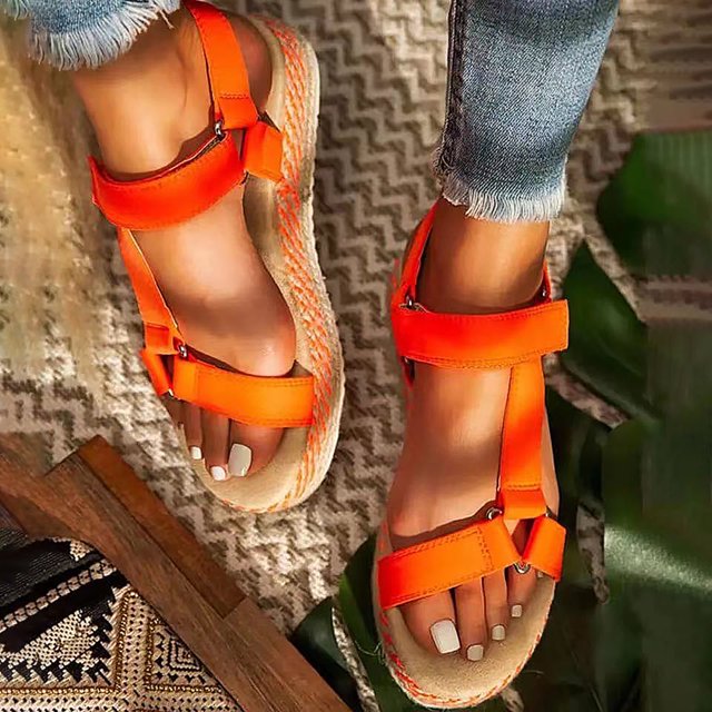 Sandalias de paja con suela de mimbre para mujer con sandalias de una palabra con suela gruesa Wmkox8yii shjk2701