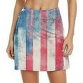 thumbnail image 1 of Robes de Printemps pour Femmes 2025 Jour de l'Indépendance Imprimé Taille Élastique avec Poches Jupe de Gym Double Couche Robe Café TG, 1 of 4