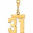 thumbnail image 1 of 14K Yellow Gold Small Polished Number 31 Charm Made In United States -Jewelry By Sweet Pea, 1 of 5