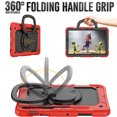 thumbnail image 3 of for Samsung Galaxy Tab S8/S7 Case 11 inch, 360 Rotating Shockproof Cover with Stand, Handle, Shoulder Strap (SM-X700/SM-T870), Red, 3 of 7