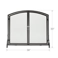 thumbnail image 4 of UniFlame S-1062 Single Panel Black Wrought Iron Screen With Doors- Medium, 4 of 4