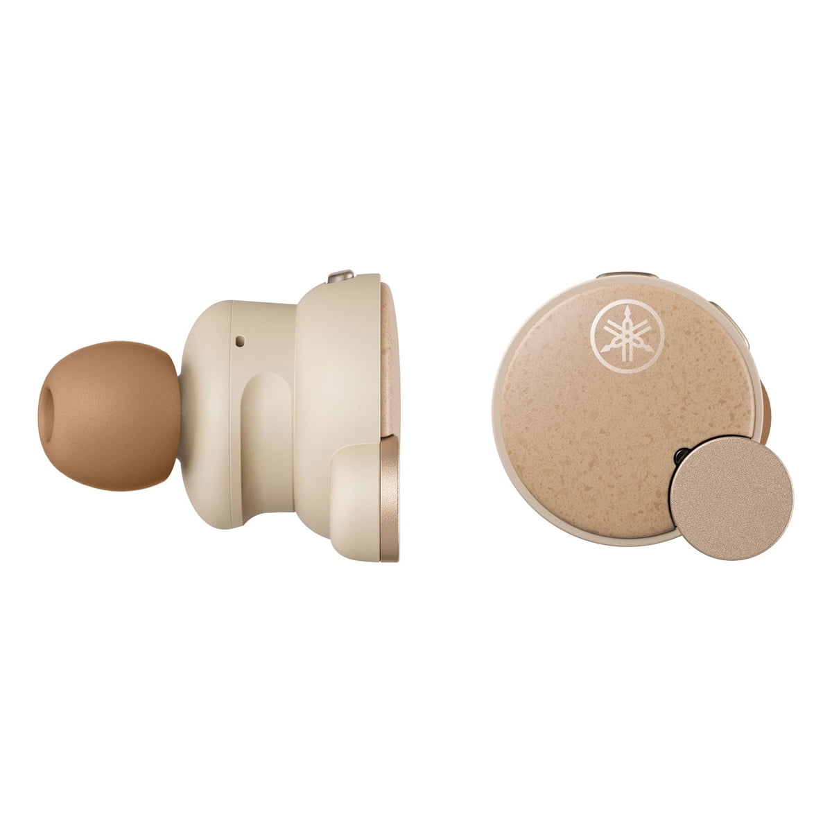 Yamaha TW-E7B Wireless Earbuds - Active Noise Canceling, IPX5 (Beige)