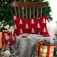 thumbnail image 4 of Christmas Pillow Covers 12x20 inch Christmas Tree Decorative Red Throw Pillow Covers Winter Famliy Decoration for Home Couch 040, 4 of 6