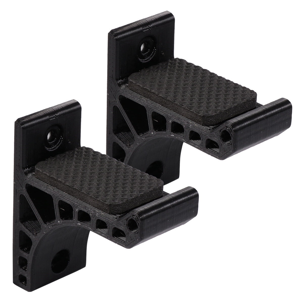 2-Pack Universal Hook Bow Holder Storage Rack Wall Mount Stand for Recurve and Hunting Bows
