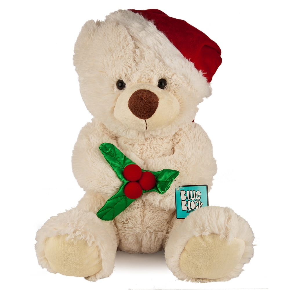 Christmas Soft Plush Cute Bear Stuffed Animal Toy for Kids, 16 inches