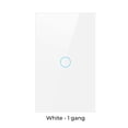thumbnail image 4 of US Smart Home WiFi Tuya Touch Switch Wireless 433.92MHz Sensor Button Tempered Glass Panel Switches Sticky On/Off Office Hotel White 1 Gang, 4 of 9