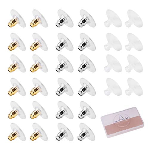 Beadnova Earring Backs Lifter Replacements For Droopy Ears Bullet Clutch With Pad Disc Plastic Earring Backings Pierced Earring Back For Posts Secure Locking For Heavy Studs Earring Nut Stopper 210pcs Walmart Com