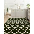 thumbnail image 6 of Unique Loom Trellis Collection Area Rug - Philadelphia (7' 1" x 10' Rectangle Dark Green/Beige), 6 of 10