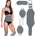 thumbnail image 1 of Wellness Support Castor Oil Pack Wrap, Breathable Organic Cotton, Adjustable Elastic Velcro For Comfortable Fit, Eco-Friendly 4-In-1 Set Including Wraps For Neck Waist And Knees, 1 of 6