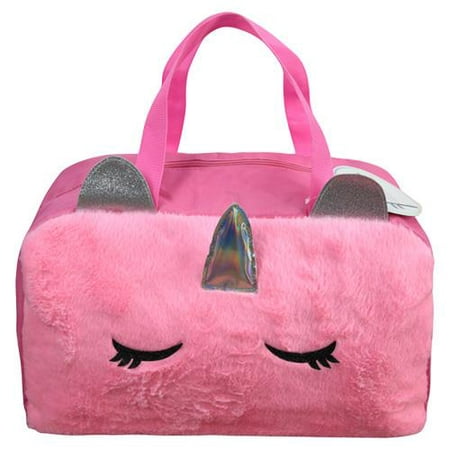 Unicorn Furry Duffle Bag - 0