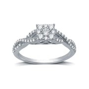 10KT GOLD 1/2 CTTW BRIDAL RG