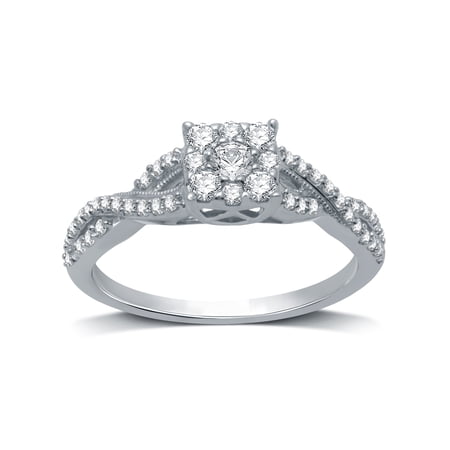 10KT GOLD 1/2 CTTW BRIDAL RG