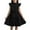 Black, variant on OSOLU Toddler Girls Dresses Ruffle Sleeves Summer Dress Ruffle Neck Chiffon Dress Plain Child Dress Elegant A-Line Party Dress Kids Festive Dress With Belt 5 13 Years Stylish Dailywear, 120.00