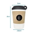 thumbnail image 3 of Creative Coffee Cup Shape Dog Poop Bag Dispenser, Portable Pet Waste Bag Holder for Outdoor Walking and Travel, Pet Supplies E#069 Black, 3 of 4