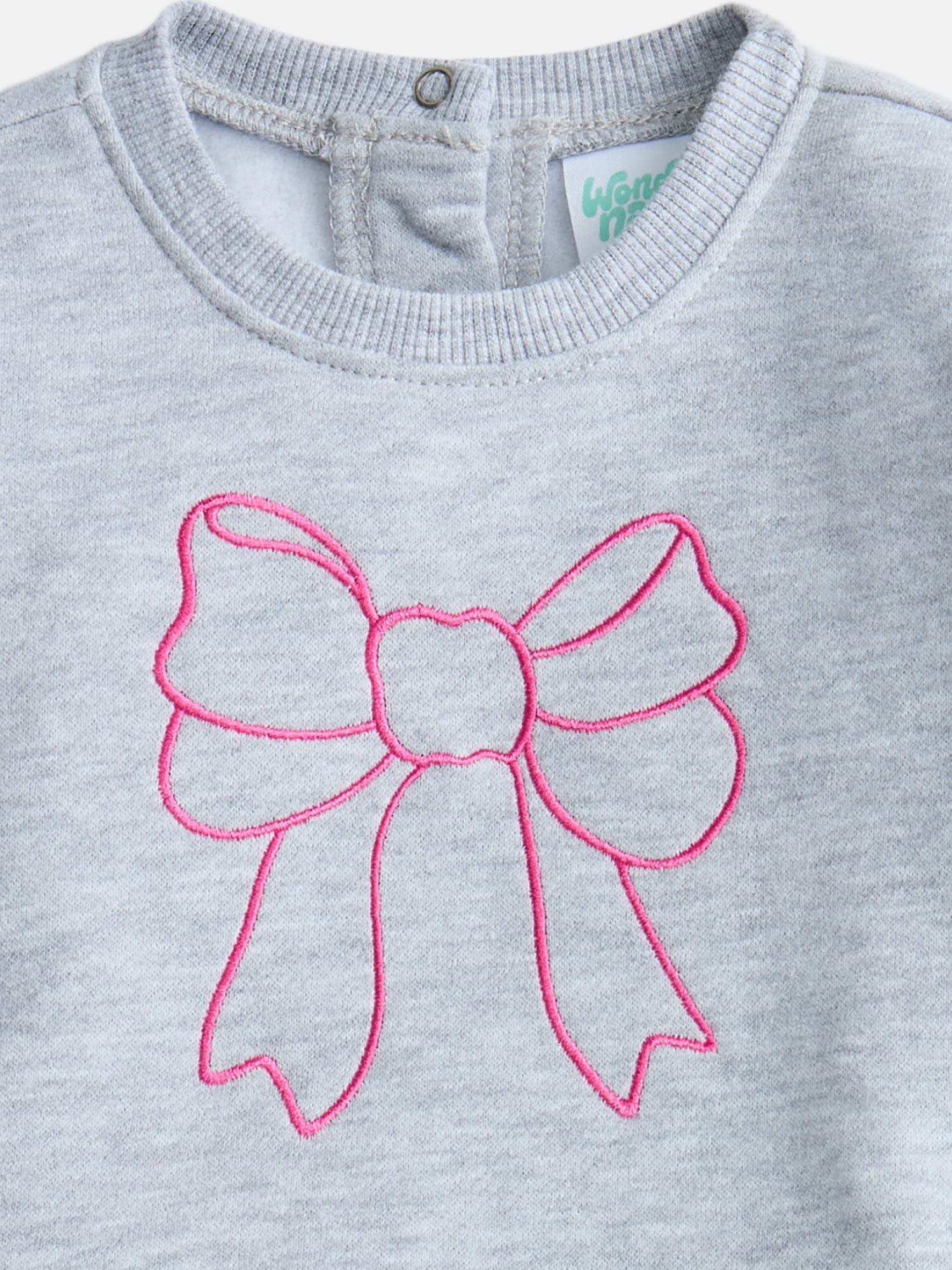 Wonder Nation Baby Girls' Embroidered Dress with Diaper Cover, 2-Piece, Sizes 0/3M-24M