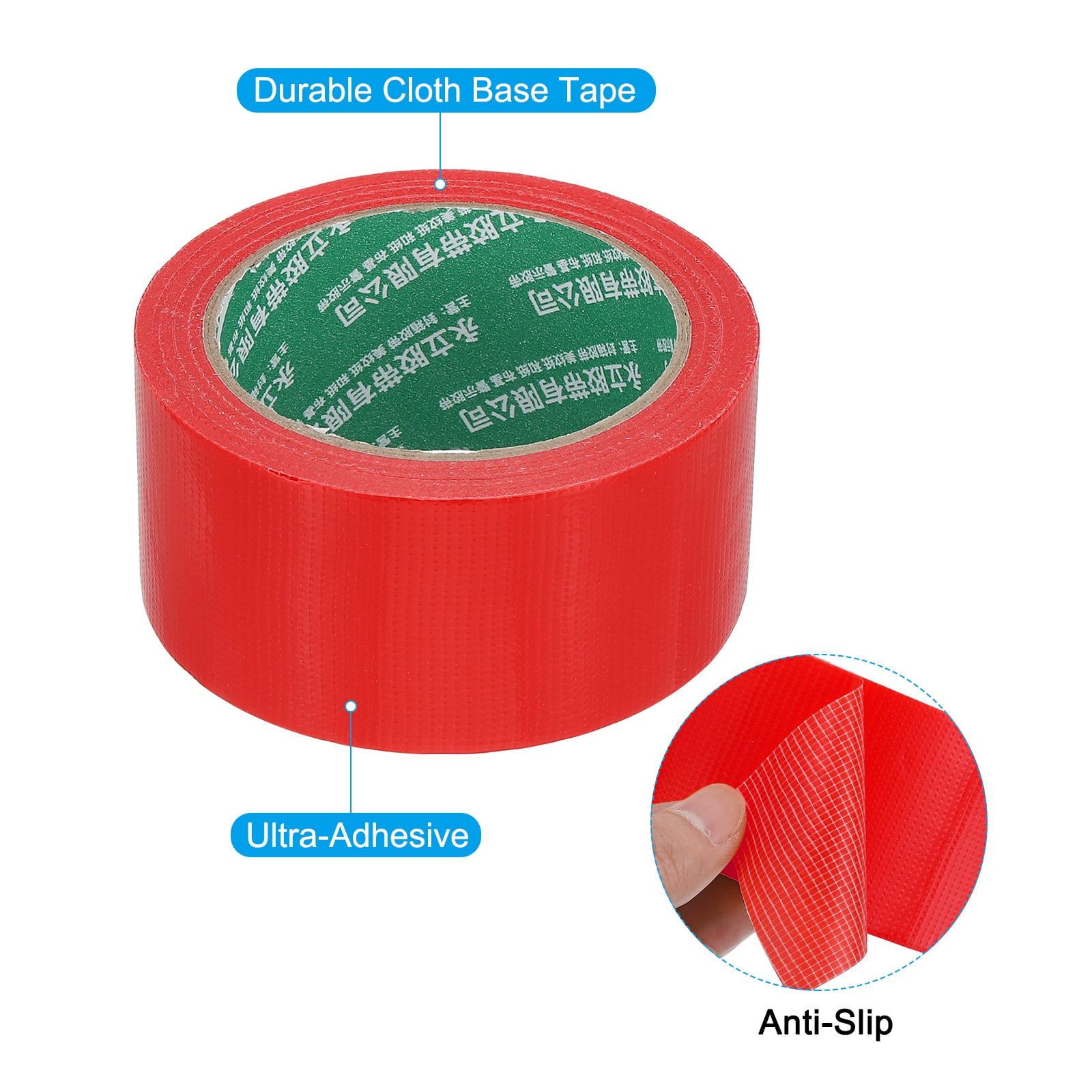 Uxcell Pickleball Ball Court Marking Tape 66ft, Marking Edge Guard Ultra-Adhesive Tape, Red 4 Pcs