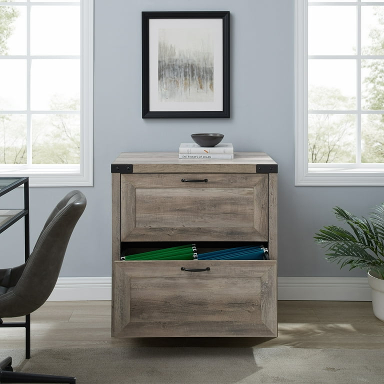 Gray wood 2 drawer file cabinet online
