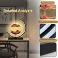 thumbnail image 4 of YOPTOP Sands of Time Lamp, Moving Sand Art Picture 3D Round Sand Picture Lamp 3 Colors Art Light with Stand Relaxing Desktop Home Decor and Office,Black Frame   Red Sand, 4 of 5