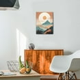thumbnail image 4 of Abstract Mountain Sun Wall Decor Modern Bathroom Decor for Office Bedroom Kitchen Dining Room 12x16 Inch, 4 of 7