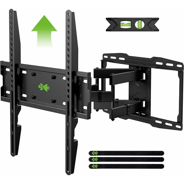 Full Motion TV Wall Mount with Height Setting for Most 32-65 inch
