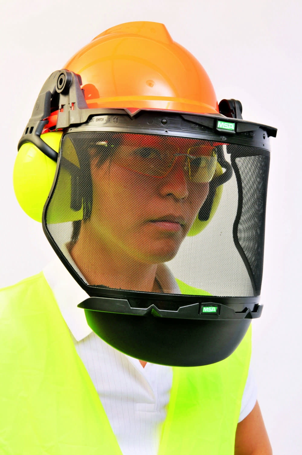 Msa Safety V-Gard Visor, Plastic Edged Wire Mesh, (8"x17") 10116557