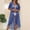 Blue, variant on Womens Beach Cover Ups Beach Kimono Sheer Tie Front Summer Cardigan for Women Holiday