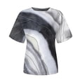 thumbnail image 3 of T-Shirts pour Femmes, Mode Femmes Nouveau Style T-Shirts Imprimés Manches Courtes Col Rond Blouses Été Décontracté Hauts pour Dames, 3 of 6