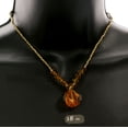 thumbnail image 3 of Mi Amore Pendant-Necklace Orange/Gold-Tone, 3 of 3