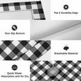 thumbnail image 6 of Black White Plaid Outdoor Rug for Patio/Deck/Porch, Non-Slip Large Area Rug 3 x 5 Ft, Modern Simple Buffalo Check Gingham Indoor Outdoor Rugs Washable Area Rugs, Reversible Camping Rug Carpet Runner, 6 of 8